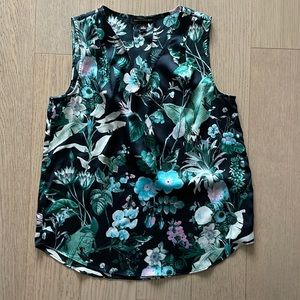 Banana Republic Floral Sleeveless Blouse